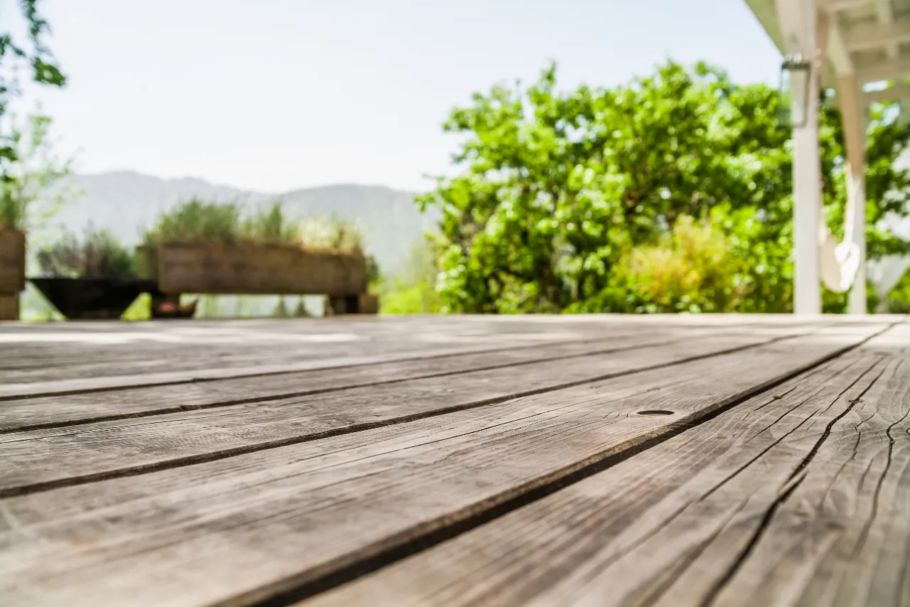 Custom deck construction on a Connecticut property