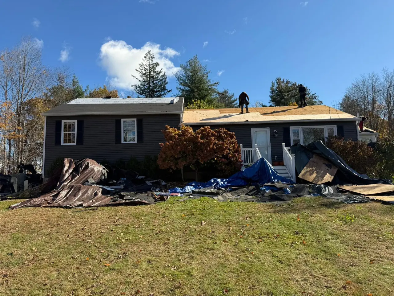 Roof installation by a licensed roofing contractor in Connecticut