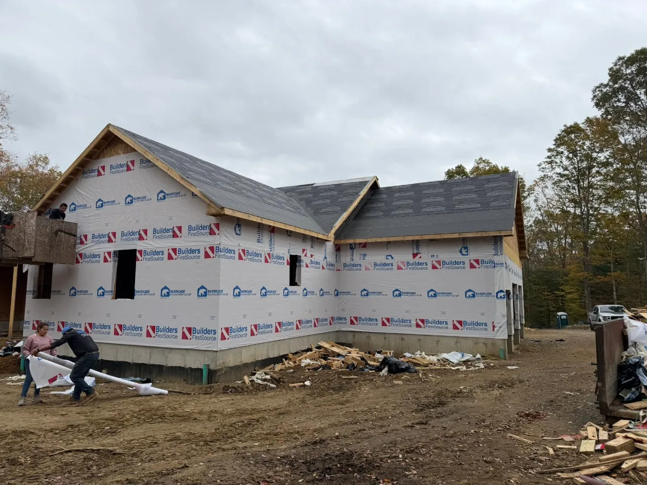 New siding installation on a residential home in Connecticut